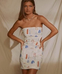 Peppermayo Exclusive Miya Linen Mini Dress - Santorini 10 Peppermayo Exclusive Miya Linen Mini Dress - Santorini