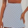Peppermayo New & Most Loved Acting Like That Mini Skirt - Blue Gingham 2 Peppermayo New & Most Loved Acting Like That Mini Skirt - Blue Gingham