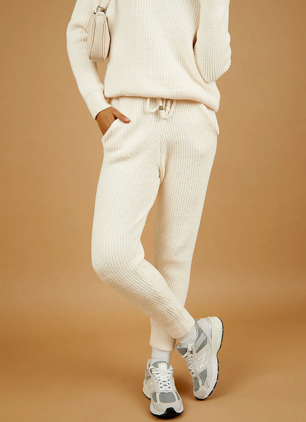 Peppermayo New Bottoms Astrid Knit Pants - Cream 3 Peppermayo New Bottoms Astrid Knit Pants - Cream