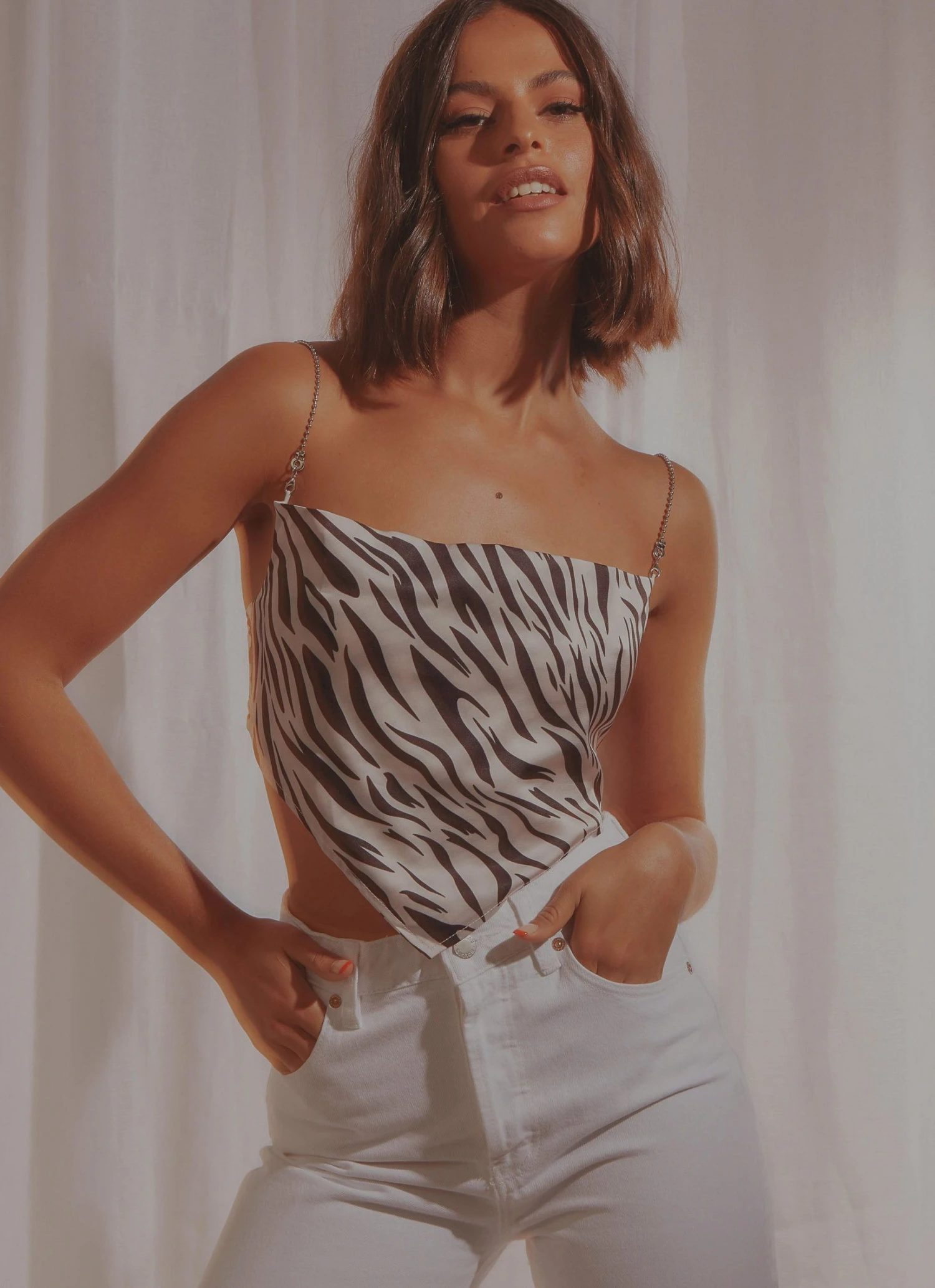 Peppermayo Sol Del Sur Top - Zebra 3 Peppermayo Sol Del Sur Top - Zebra