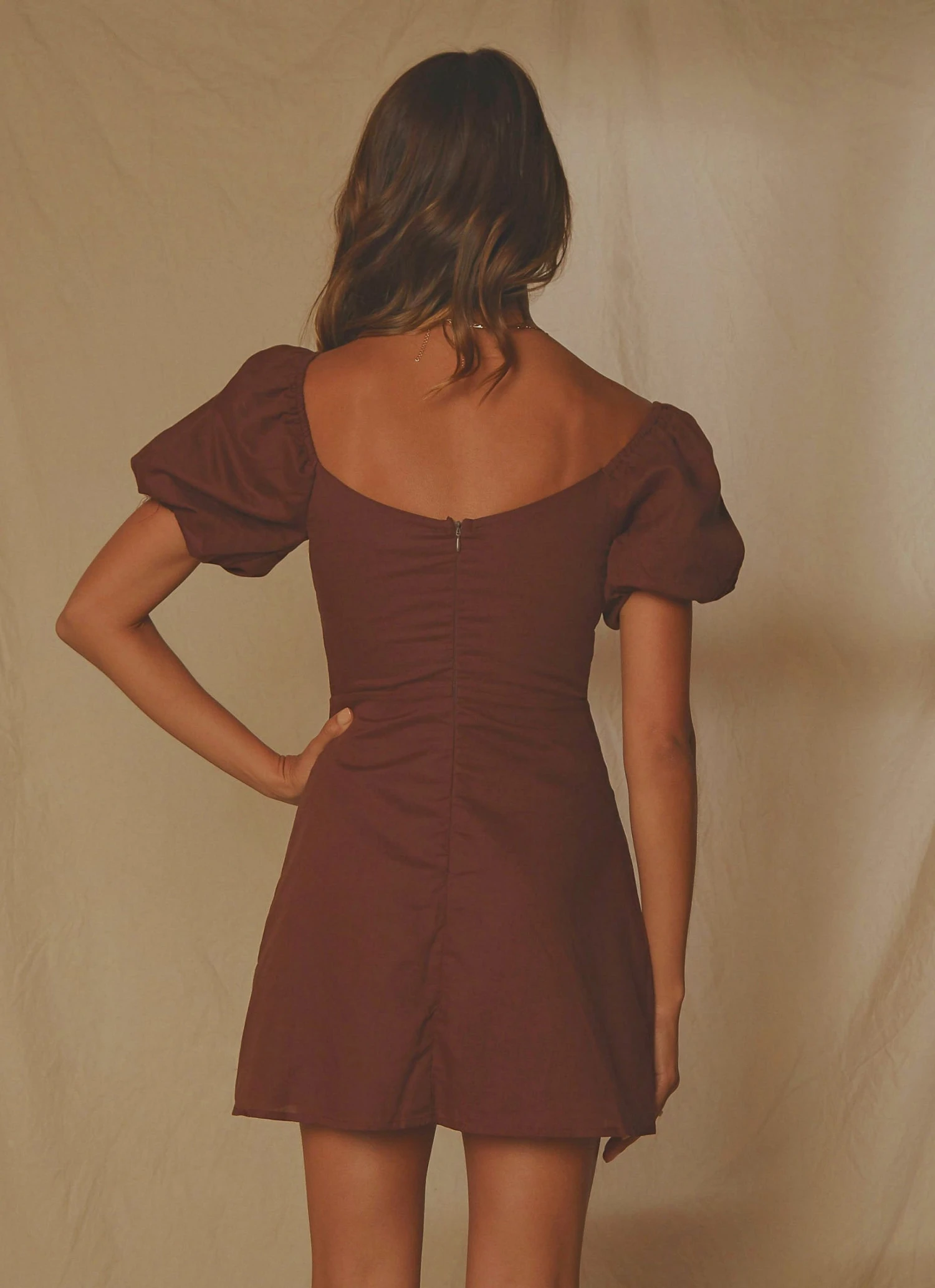 Peppermayo Exclusive San Sebastian Linen Mini Dress - Chocolate 7 Peppermayo Exclusive San Sebastian Linen Mini Dress - Chocolate