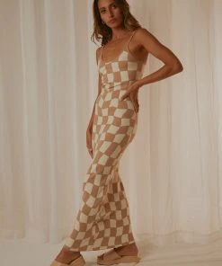 Peppermayo Exclusive New & Most Loved Cali Sweetheart Knit Maxi Dress - Warped Beige Check 12 Peppermayo Exclusive New & Most Loved Cali Sweetheart Knit Maxi Dress - Warped Beige Check