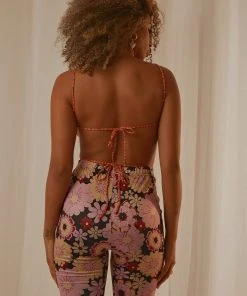 Peppermayo Love Race Halter Top - Orange New & Most Loved