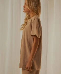 Nude Lucy Nude Classics Slogan BF Tee - Mocha 12 Nude Lucy Nude Classics Slogan BF Tee - Mocha