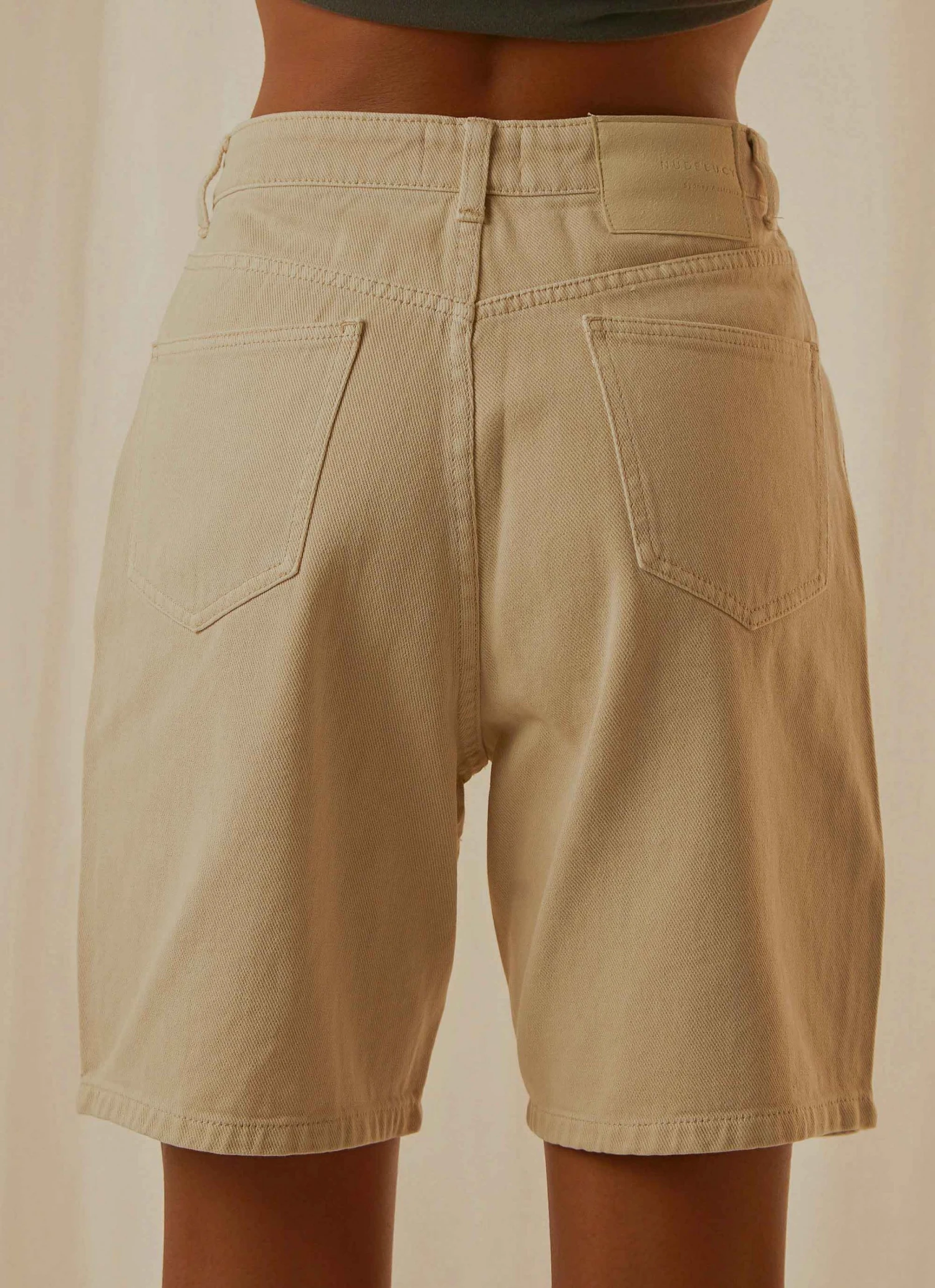 Nude Lucy Rai Denim Short - Bone 8 Nude Lucy Rai Denim Short - Bone