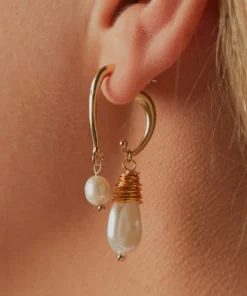Peppermayo Into The Deep Earrings - Gold/ Pearl New Accessories