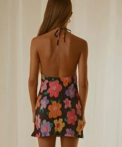 Peppermayo Exclusive New & Most Loved Love From Europe Halter Dress - Noir Bloom 17 Peppermayo Exclusive New & Most Loved Love From Europe Halter Dress - Noir Bloom