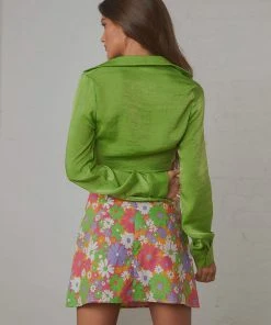 Peppermayo Exclusive Sahara Tie Top - Lime 11 Peppermayo Exclusive Sahara Tie Top - Lime