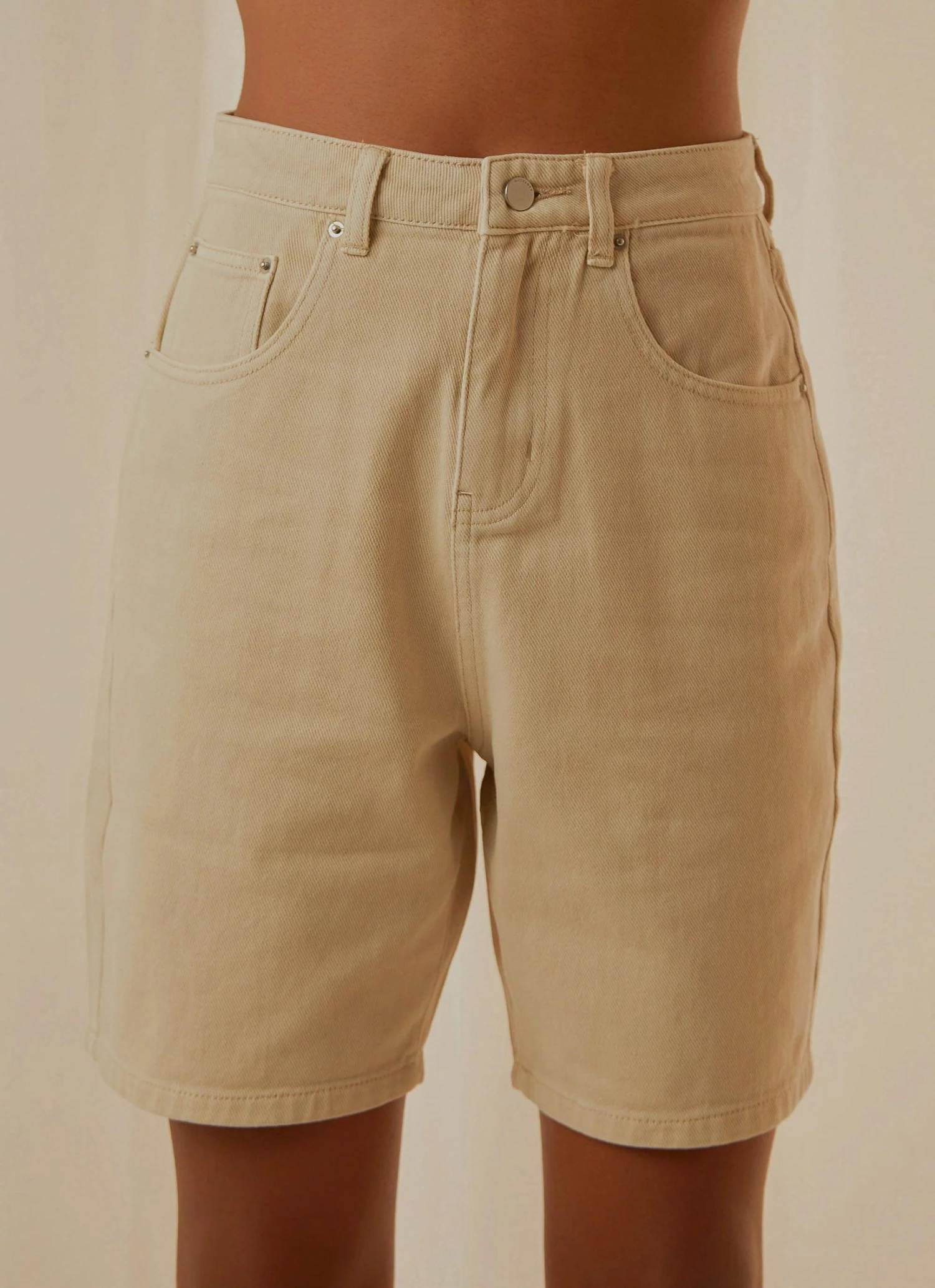 Nude Lucy Rai Denim Short - Bone 6 Nude Lucy Rai Denim Short - Bone