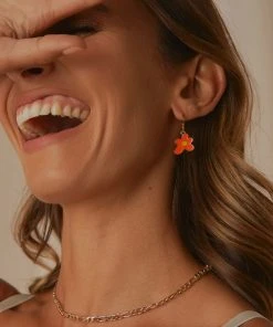 Peppermayo Fool For You Earrings - Orange