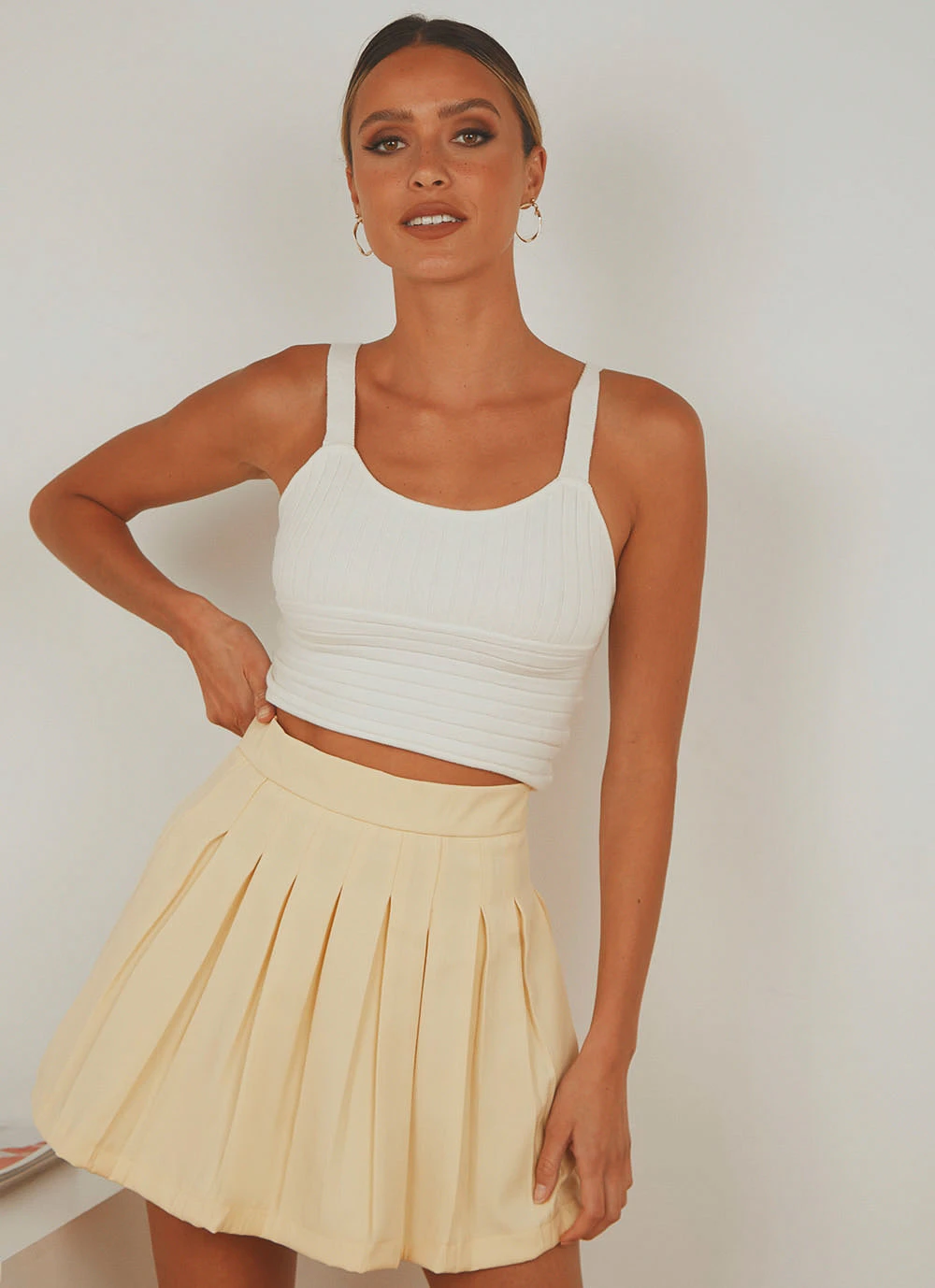 Peppermayo In Her Eyes Knit Crop - White New & Most Loved 6 Peppermayo In Her Eyes Knit Crop - White New & Most Loved