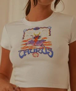 Wrangler New & Most Loved Taurus Baby Tee - White