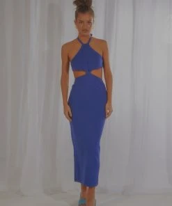 Peppermayo Exclusive Margaux Knit Midi Dress - Cobalt 11 Peppermayo Exclusive Margaux Knit Midi Dress - Cobalt