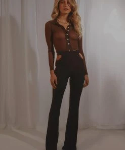 Peppermayo Exclusive Ryder Flare Pants - Black 22 Peppermayo Exclusive Ryder Flare Pants - Black