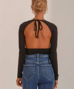 Peppermayo Til The Dawn Crop Top - Black 11 Peppermayo Til The Dawn Crop Top - Black