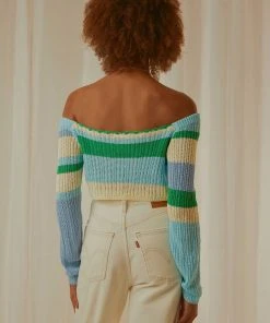 Peppermayo Exclusive Copacabana Crochet Top - Blue Green Multi New & Most Loved 6 Peppermayo Exclusive Copacabana Crochet Top - Blue Green Multi New & Most Loved