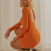 Peppermayo Exclusive New & Most Loved French Mood Mini Dress - Orange 1 Peppermayo Exclusive New & Most Loved French Mood Mini Dress - Orange