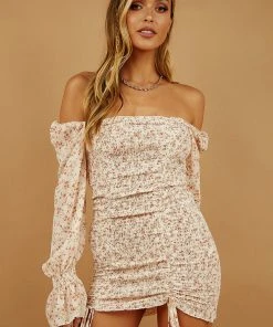 Peppermayo Summer Playlist Mini Dress - Orange Floral