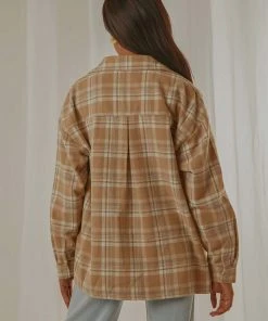 Peppermayo Exclusive New & Most Loved Day Trip Oversized Flannel Shirt - Beige Check 13 Peppermayo Exclusive New & Most Loved Day Trip Oversized Flannel Shirt - Beige Check