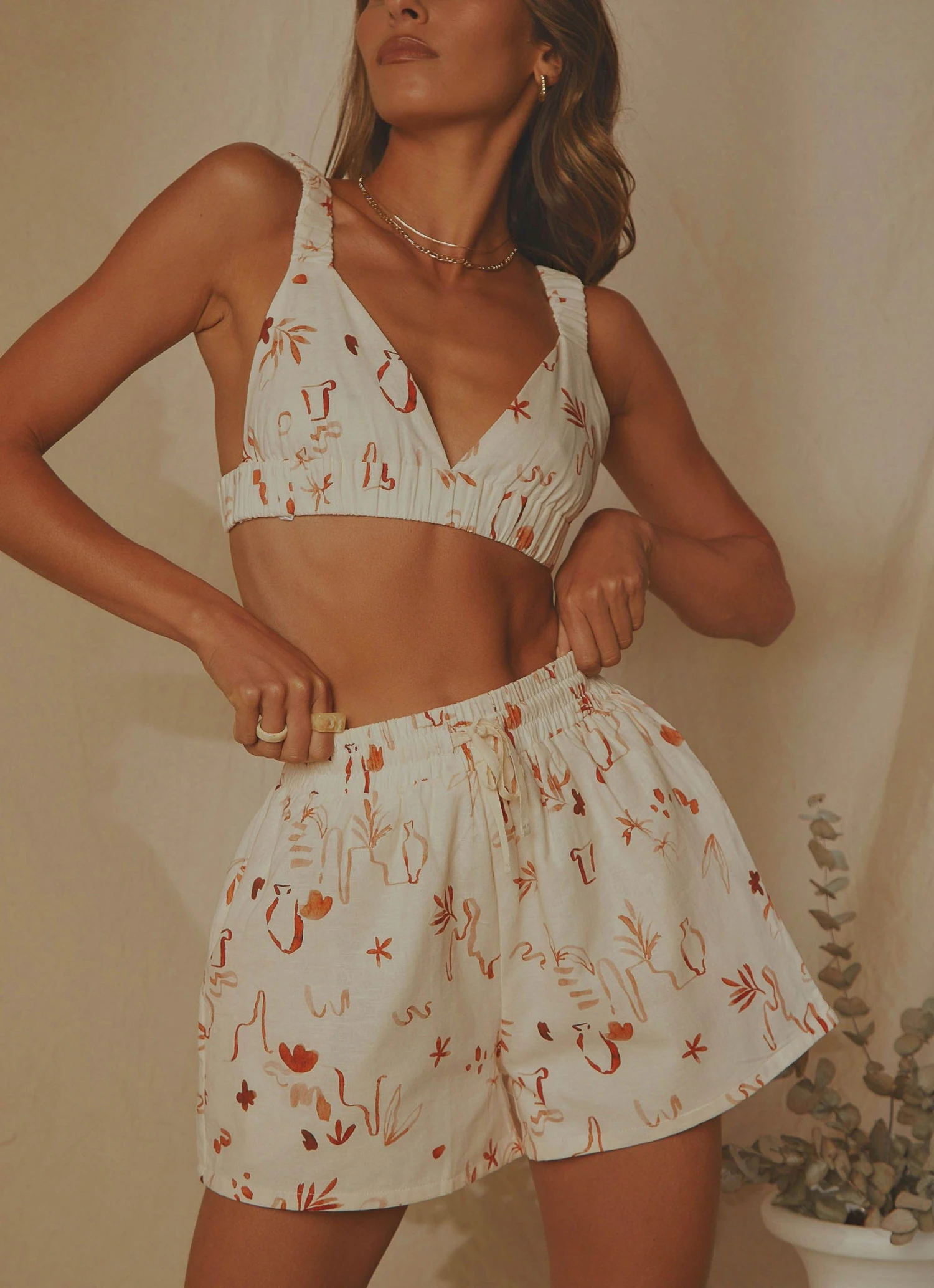 Peppermayo Exclusive New & Most Loved Raffi Linen Shorts - Safari 3 Peppermayo Exclusive New & Most Loved Raffi Linen Shorts - Safari