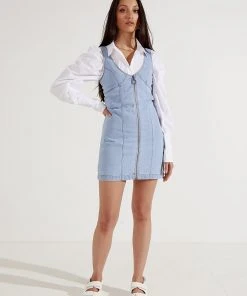 Afends Boulevard Hemp Denim Dress - Stone Blue New & Most Loved 9 Afends Boulevard Hemp Denim Dress - Stone Blue New & Most Loved