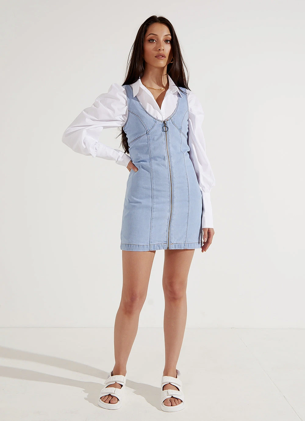 Afends Boulevard Hemp Denim Dress - Stone Blue New & Most Loved 5 Afends Boulevard Hemp Denim Dress - Stone Blue New & Most Loved