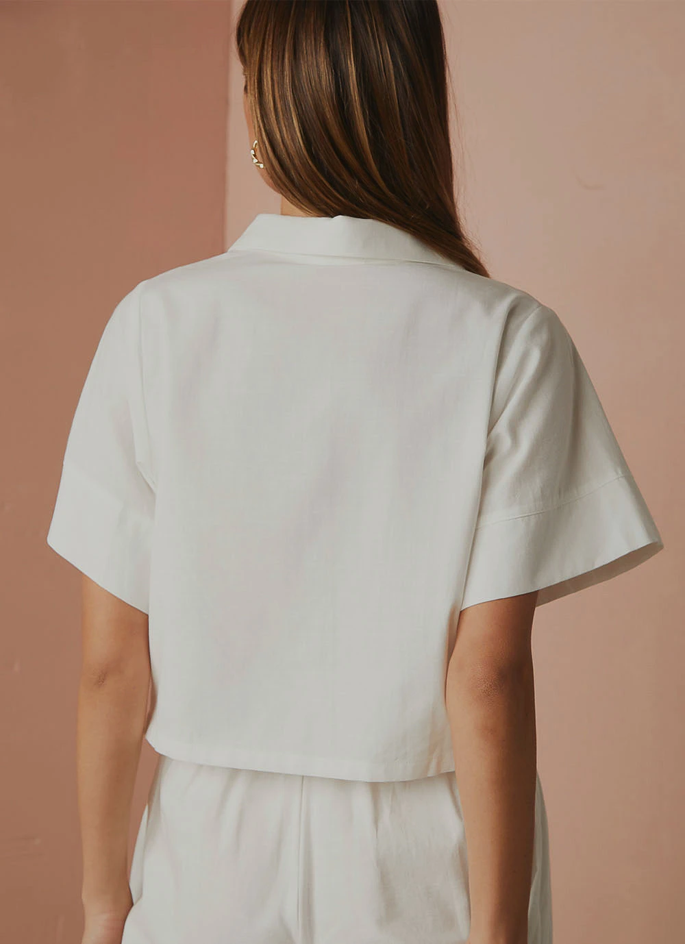 Peppermayo Exclusive Slumber Linen Crop Shirt - White New & Most Loved 7 Peppermayo Exclusive Slumber Linen Crop Shirt - White New & Most Loved