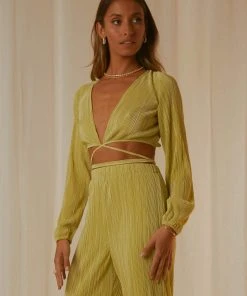 Peppermayo Exclusive New & Most Loved Malibu Dreaming Wrap Top - Sage 10 Peppermayo Exclusive New & Most Loved Malibu Dreaming Wrap Top - Sage