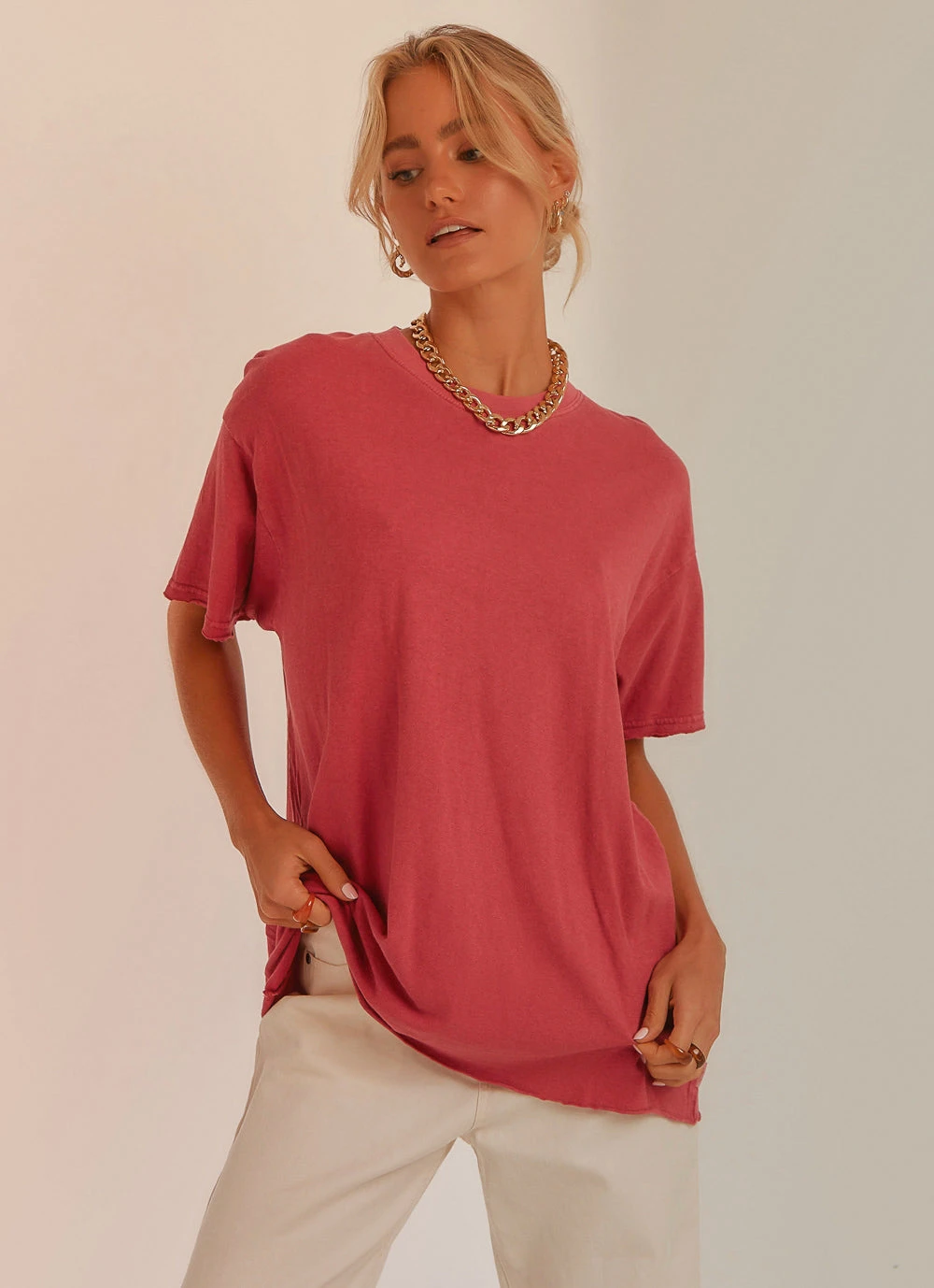 Afends New & Most Loved Slay Hemp Oversized Tee - Watermelon 3 Afends New & Most Loved Slay Hemp Oversized Tee - Watermelon