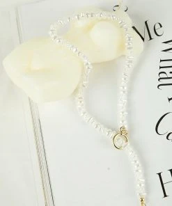 Peppermayo Conversations Necklace - Pearl/ Gold