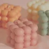 Manara Home New Accessories Bubble Cube Candle - Pink 2 Manara Home New Accessories Bubble Cube Candle - Pink