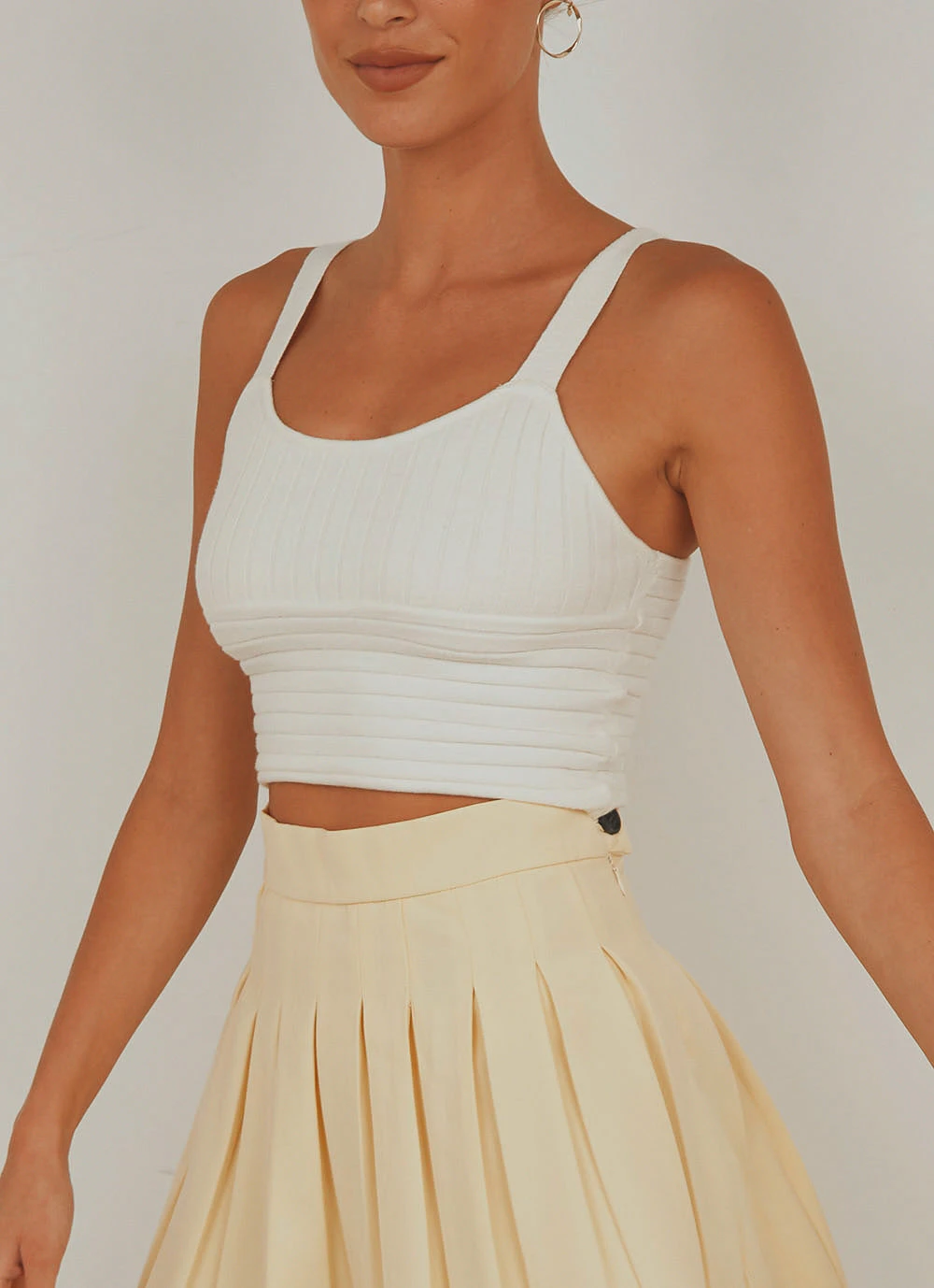 Peppermayo In Her Eyes Knit Crop - White New & Most Loved 3 Peppermayo In Her Eyes Knit Crop - White New & Most Loved