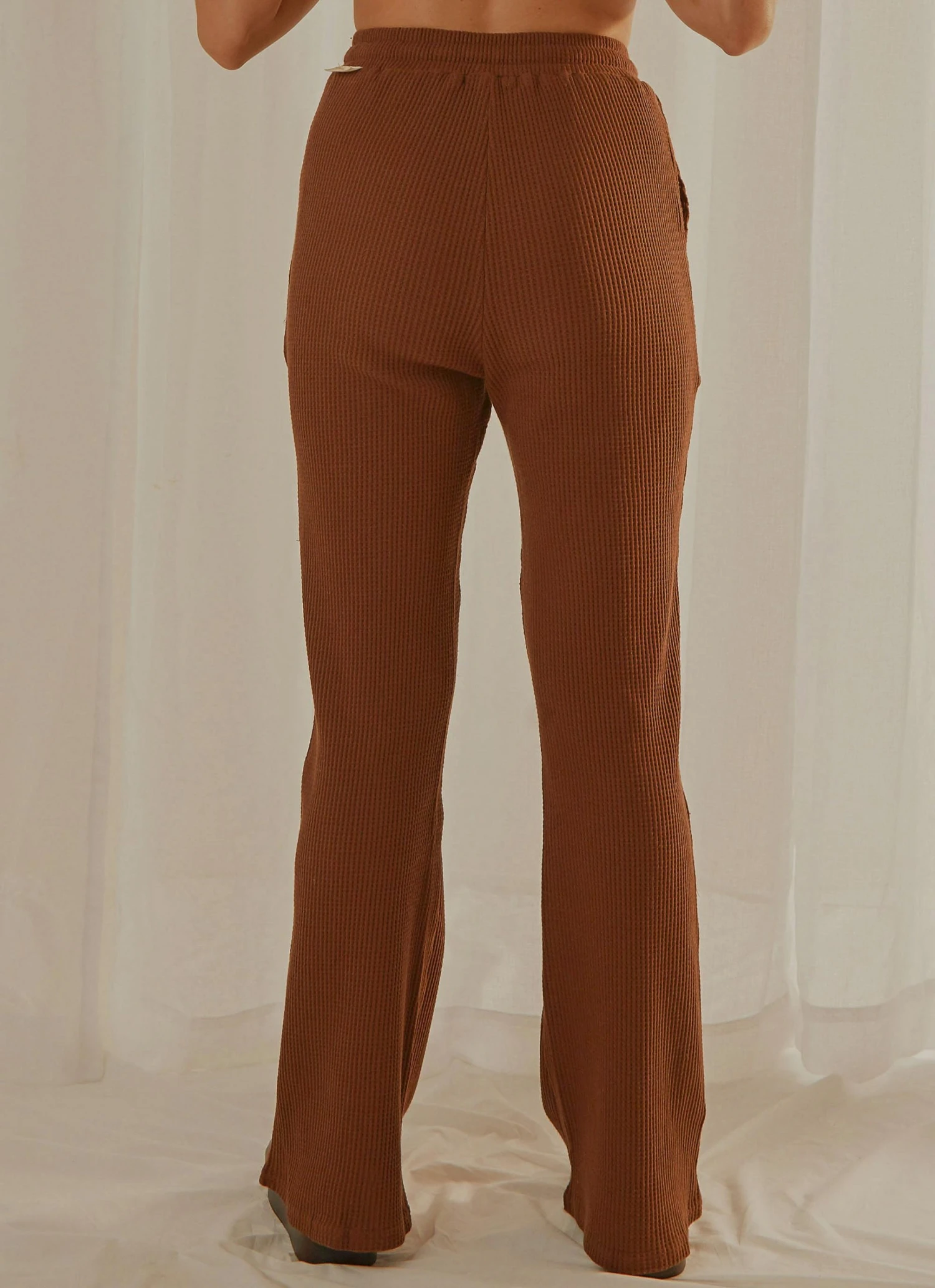 Peppermayo Exclusive New & Most Loved Celia Waffle Pant - Chocolate Peppermayo Exclusive New & Most Loved Celia Waffle Pant - Chocolate