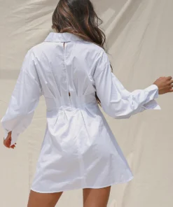 Peppermayo On Duty Dress - White 11 Peppermayo On Duty Dress - White