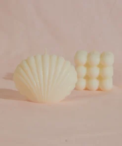 Manara Home Clam Shell Candle - Cream 9 Manara Home Clam Shell Candle - Cream