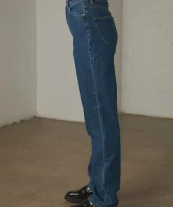 Rolla's Classic Straight Jean - Beverly Blue Organic 5 Rolla's Classic Straight Jean - Beverly Blue Organic