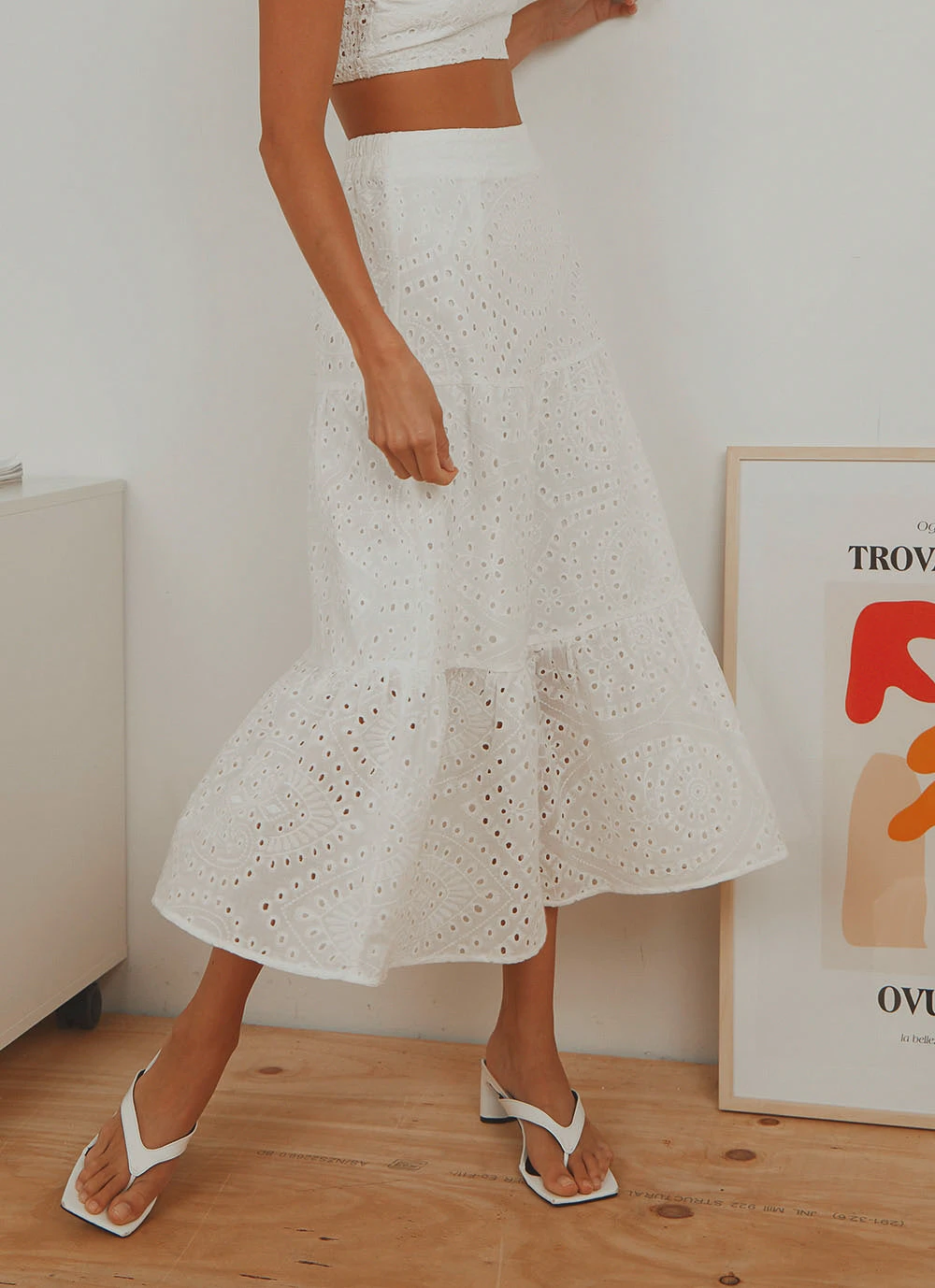 Peppermayo New & Most Loved Callie Midi Skirt - White 6 Peppermayo New & Most Loved Callie Midi Skirt - White