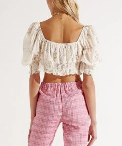 Peppermayo Indie Crop Top - White Floral New & Most Loved 6 Peppermayo Indie Crop Top - White Floral New & Most Loved