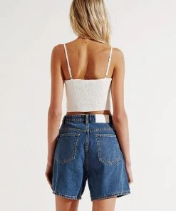 Peppermayo Aster Crop Top - White