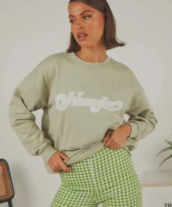 Wrangler New & Most Loved Afterglow OS Sweat - Sage