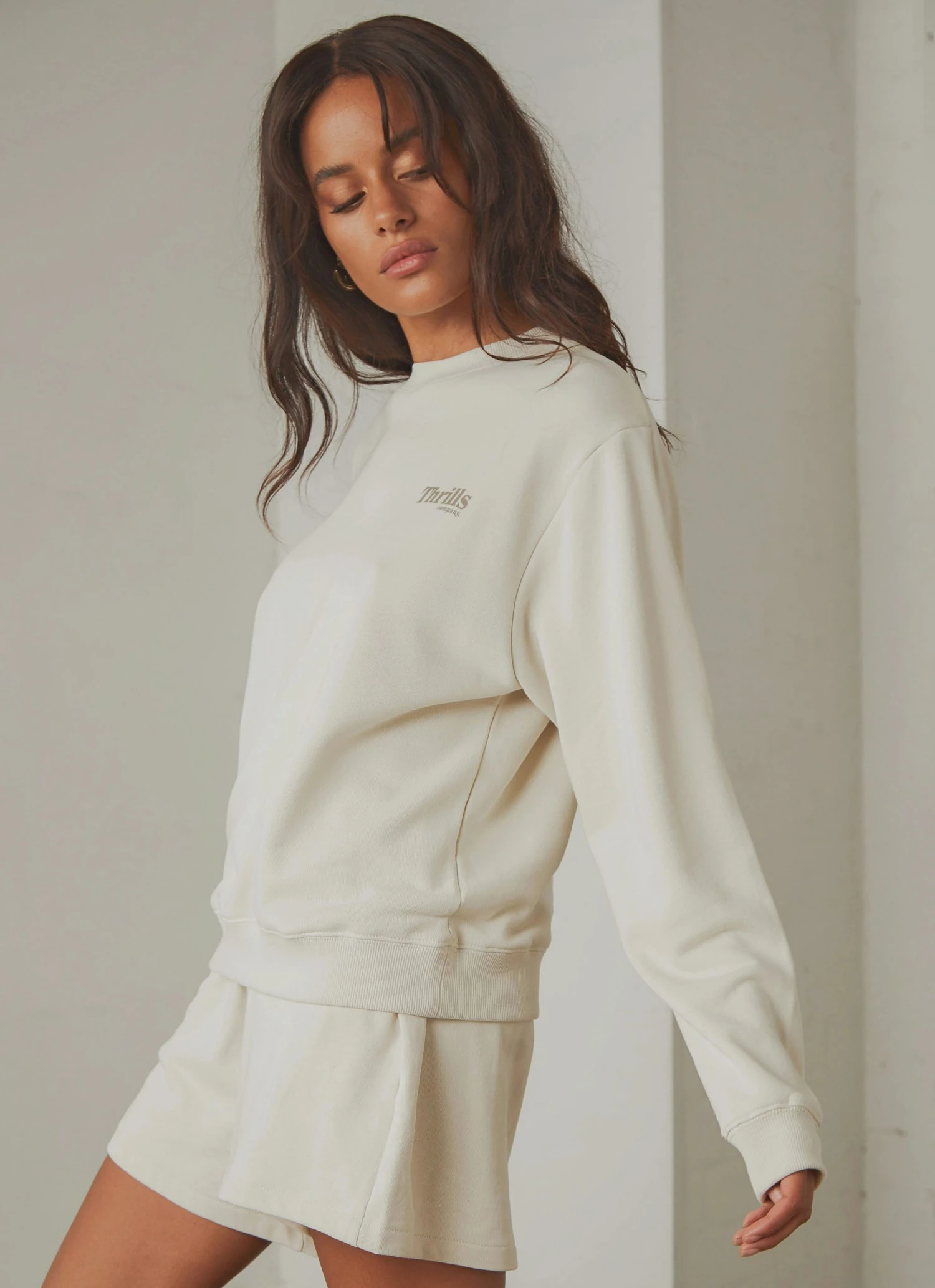 Thrills Ops Organic Cotton Crew - Heritage White New & Most Loved 6 Thrills Ops Organic Cotton Crew - Heritage White New & Most Loved