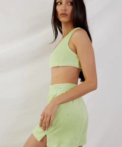 Peppermayo Exclusive New & Most Loved Solstice Terry Crop Top - Green 5 Peppermayo Exclusive New & Most Loved Solstice Terry Crop Top - Green