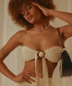 Peppermayo Exclusive New & Most Loved Salty Hair Crochet Crop - Ivory 4 Peppermayo Exclusive New & Most Loved Salty Hair Crochet Crop - Ivory