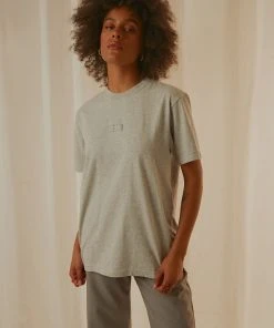 Afends New & Most Loved Society Unisex Retro Fit Tee - Grey Marle