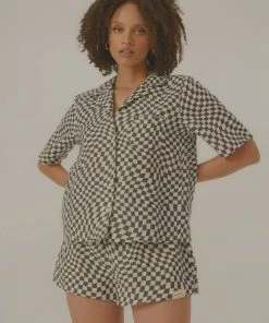 Vacancy Supply Turbocharge Organic Linen Shirt - Charcoal-White New & Most Loved 9 Vacancy Supply Turbocharge Organic Linen Shirt - Charcoal-White New & Most Loved