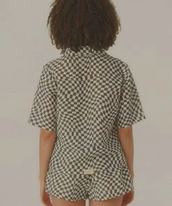 Vacancy Supply Turbocharge Organic Linen Shirt - Charcoal-White New & Most Loved 11 Vacancy Supply Turbocharge Organic Linen Shirt - Charcoal-White New & Most Loved