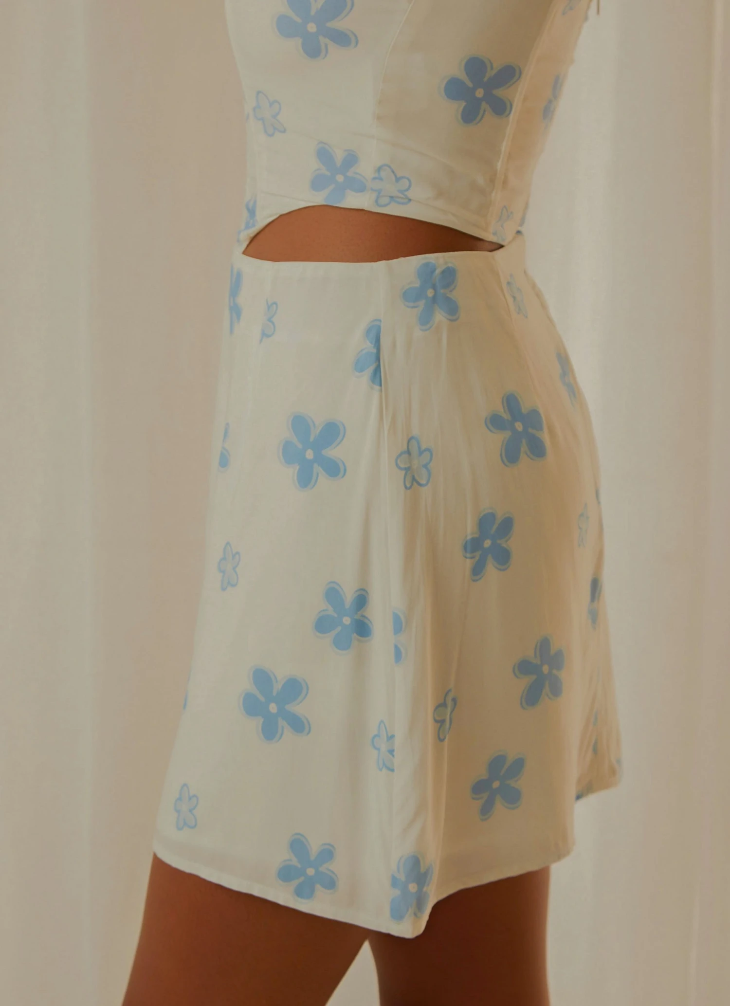 Peppermayo Exclusive New & Most Loved Springtime Picnics Mini Skirt - Blue Vista Floral 5 Peppermayo Exclusive New & Most Loved Springtime Picnics Mini Skirt - Blue Vista Floral