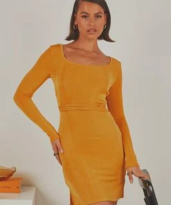 Peppermayo Keep Them Guessing Mini Dress - Gold New & Most Loved 5 Peppermayo Keep Them Guessing Mini Dress - Gold New & Most Loved