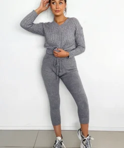 Peppermayo New Bottoms Find Me Knit Pants - Grey