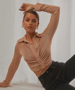 Peppermayo Revival Top - Beige New & Most Loved